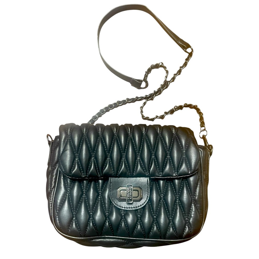 Badgley Mischka Black Quilted Shoulder Bag